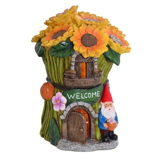 Solar Gnome Sunflower House