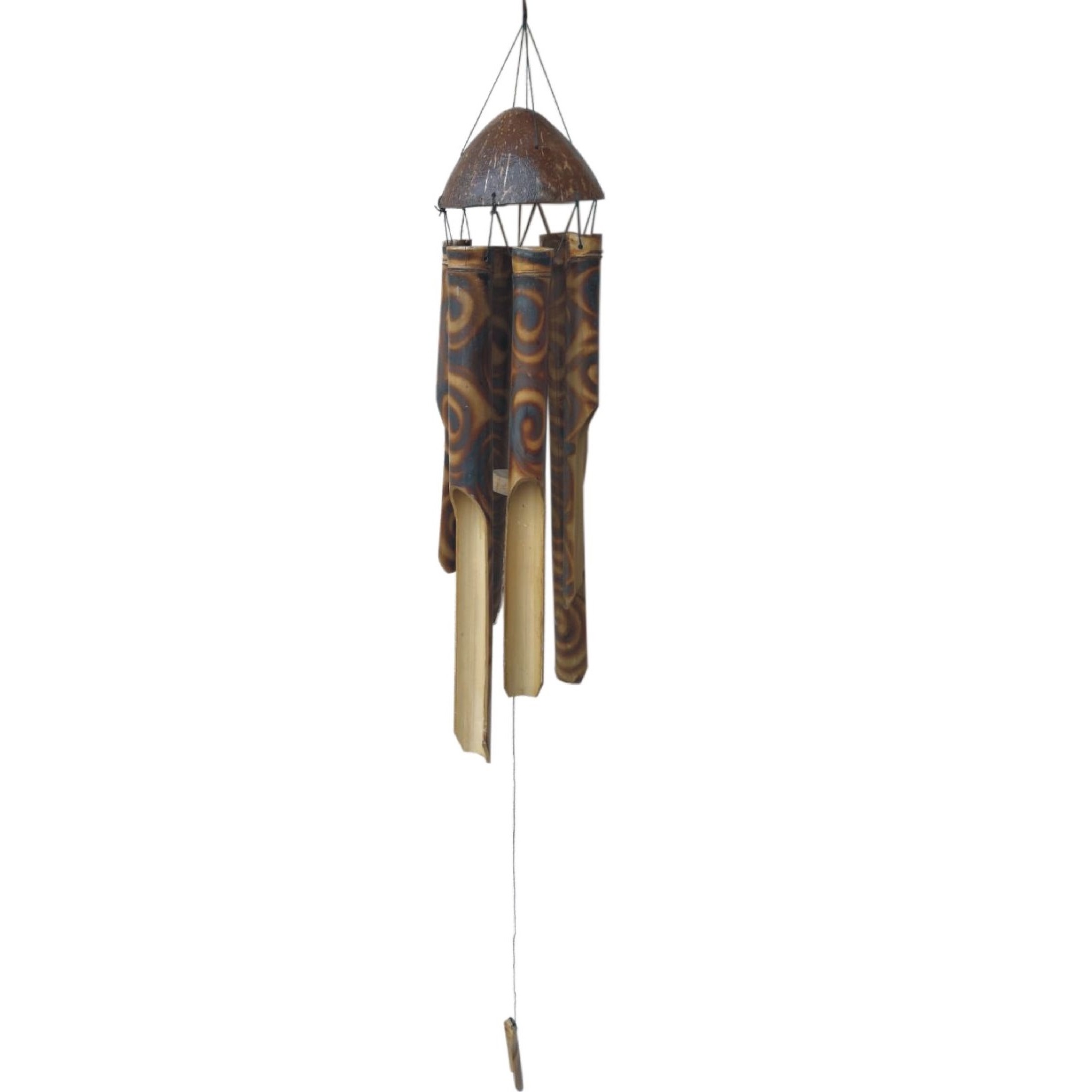 Bamboo Burnt Finish Wind Chime