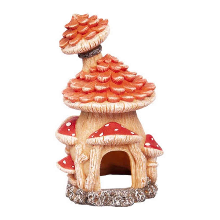 Fairy Mushroom House Aquarium Ornament