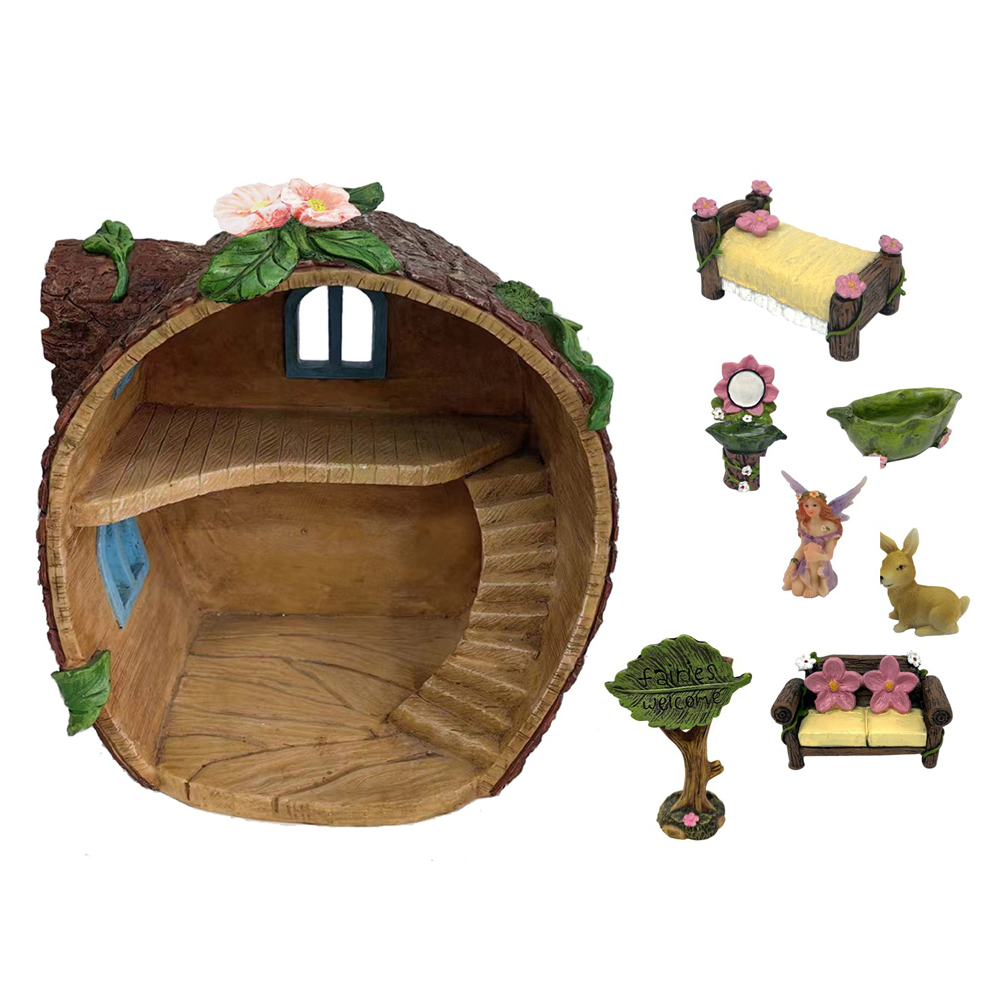 Two-Storey Log Cabin w/7-Pce Accessory Pack