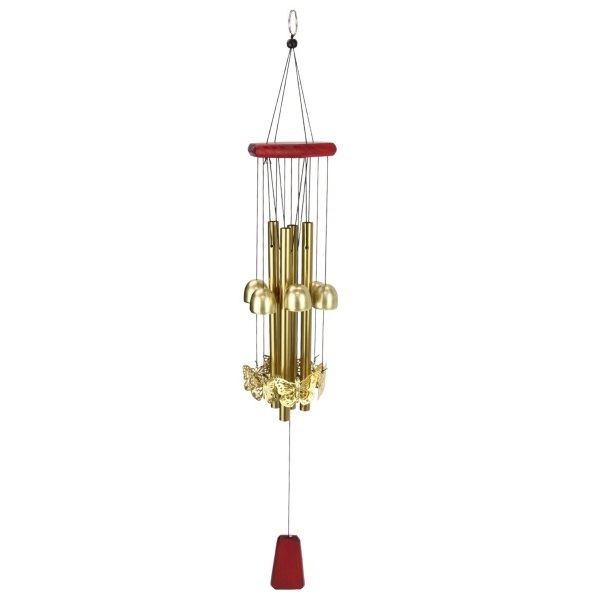 Gold Bell And Butterfly Wind Chime