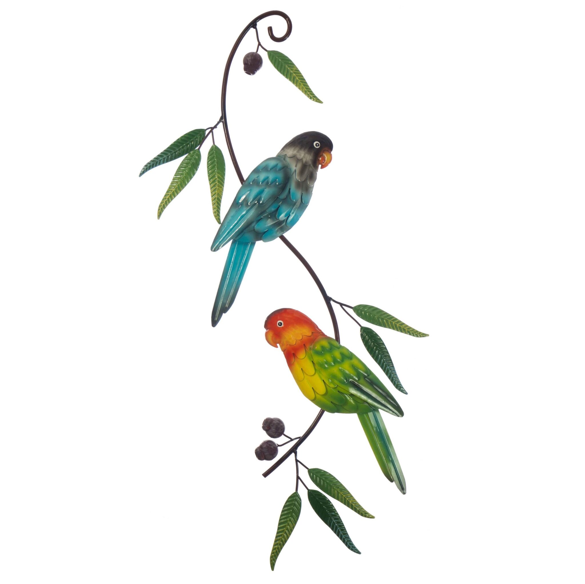 Parrot Pair with Gumnuts Wall Art