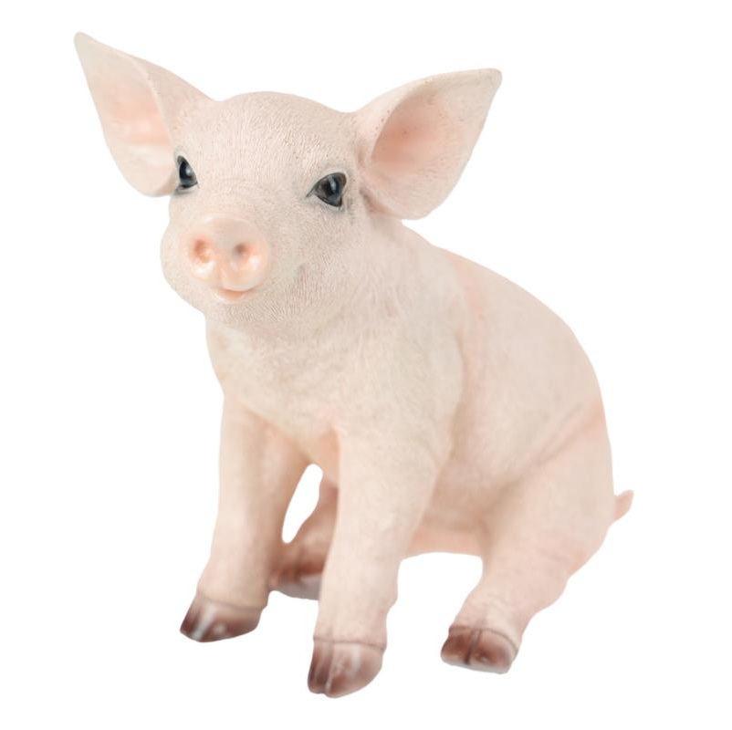 Sitting Pink Pig