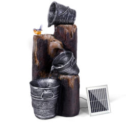 Solar 3-Tier Bucket w/Bird Water Feature - ONLINE ONLY!