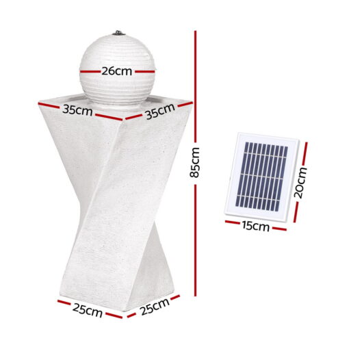 Solar Twist Column White Water Feature – ONLINE ONLY!