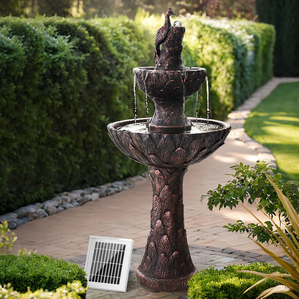 Solar Peacock Water Feature – ONLINE ONLY!