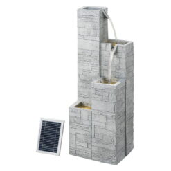 Solar 4-Tier Square Water Feature - ONLINE ONLY!