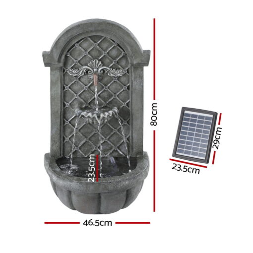 Solar Wall Mount Water Feature - ONLINE ONLY!