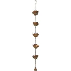 Cast Iron Lotus Flower Rain Chain