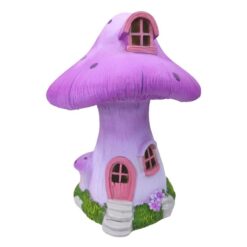 Purple Fairy Garden Mushroom House