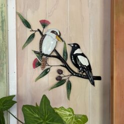 Kookaburra and Magpie Buddies Wall Art