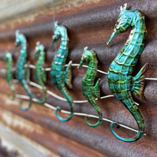 Seahorse Dancers Metal Wall Art