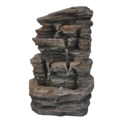Cascading Rock Waterfall Fountain